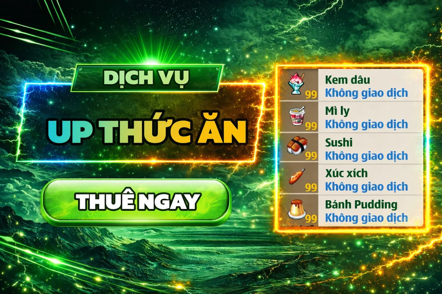UP THỨC ĂN