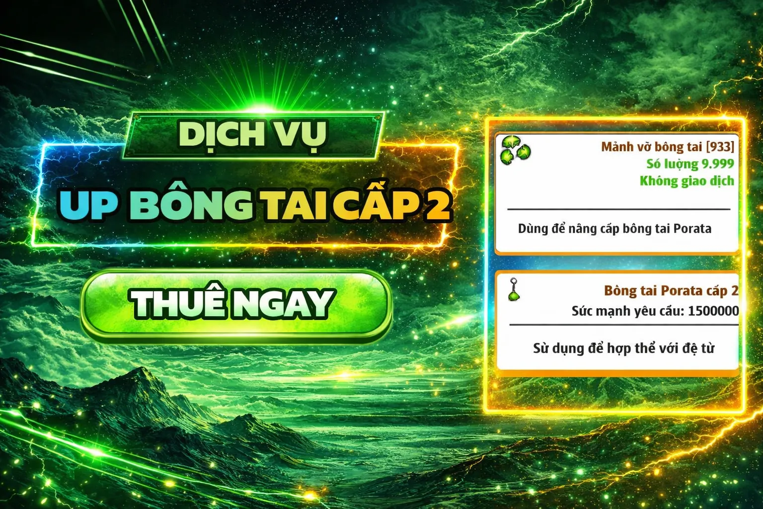 UP BÔNG TAI CẤP 2